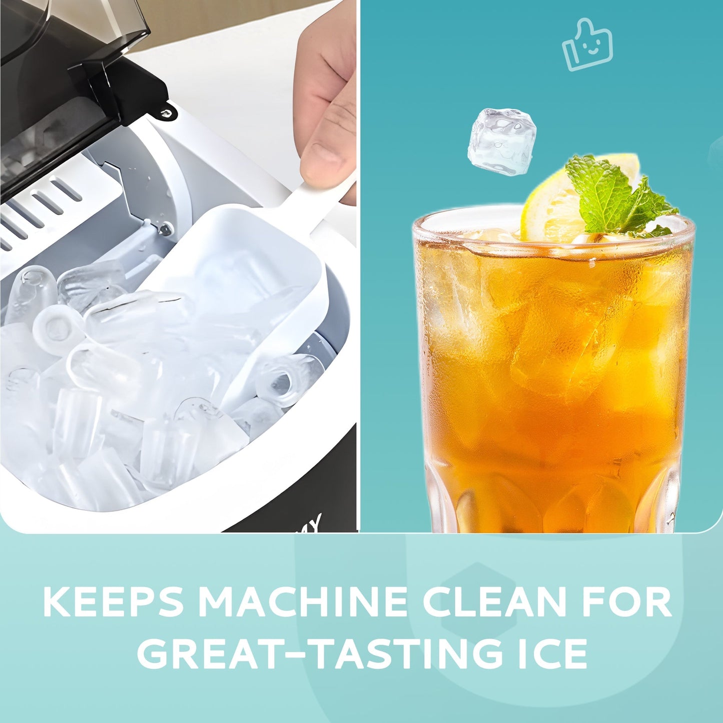 EUHOMY Ice Maker Cleaner - 16/32 Fl OZ, Safe and Odor Free, Powerful Cleansing, Universal Compatibility for Ice Makers