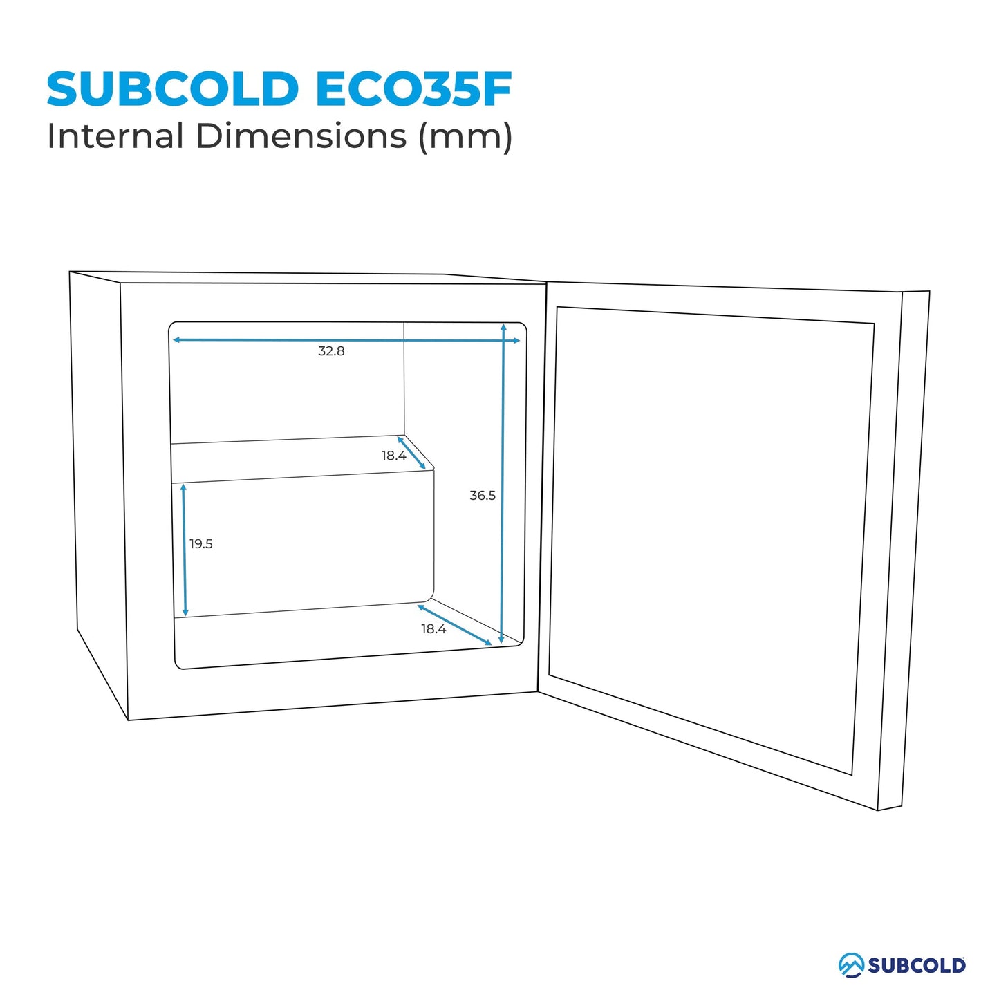 Subcold ECO35F Mini Freezer Black