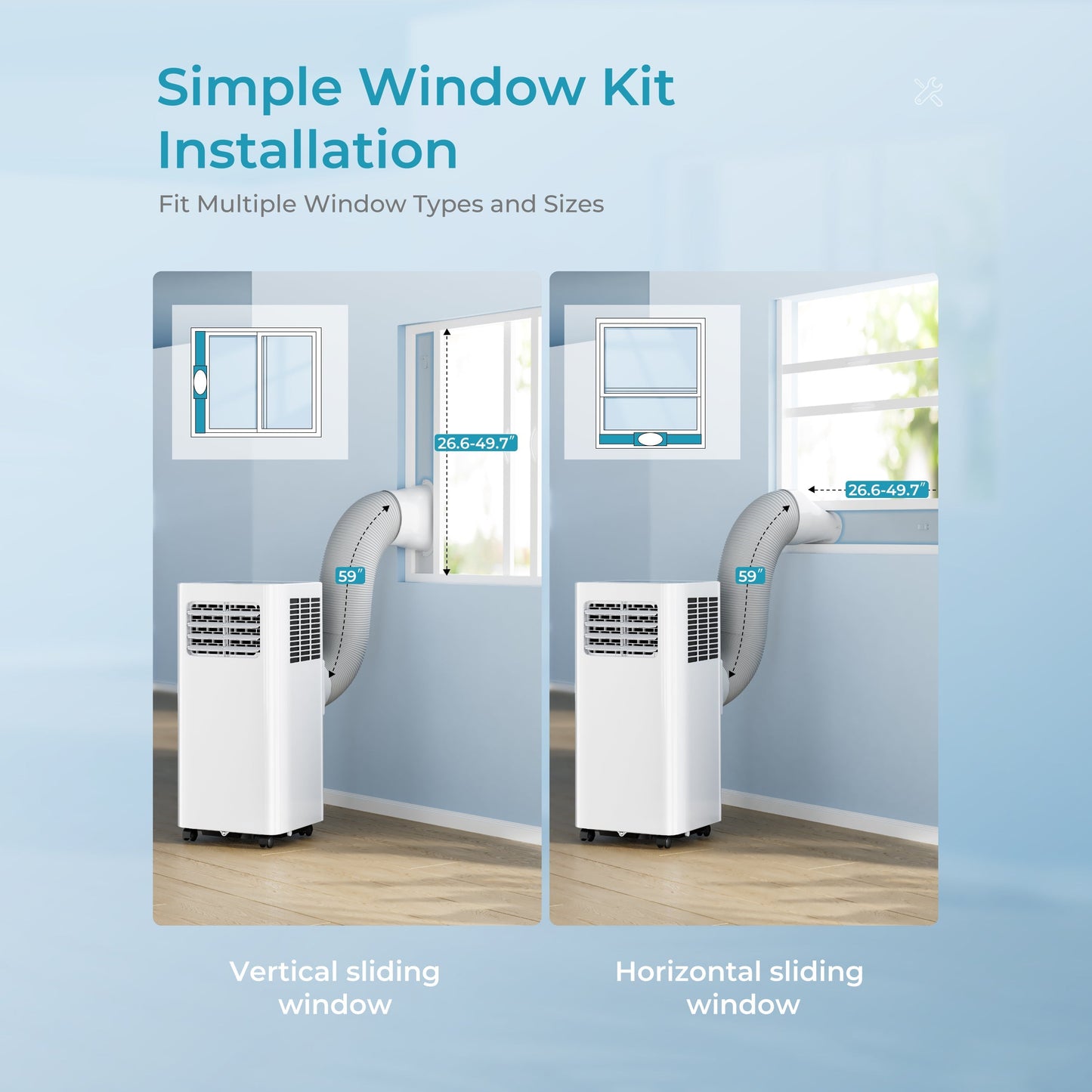 EUHOMY Portable Air Conditioners 3 in 1 Portable Cooling AC with Dehumidifier, Fan, Sleep Modes