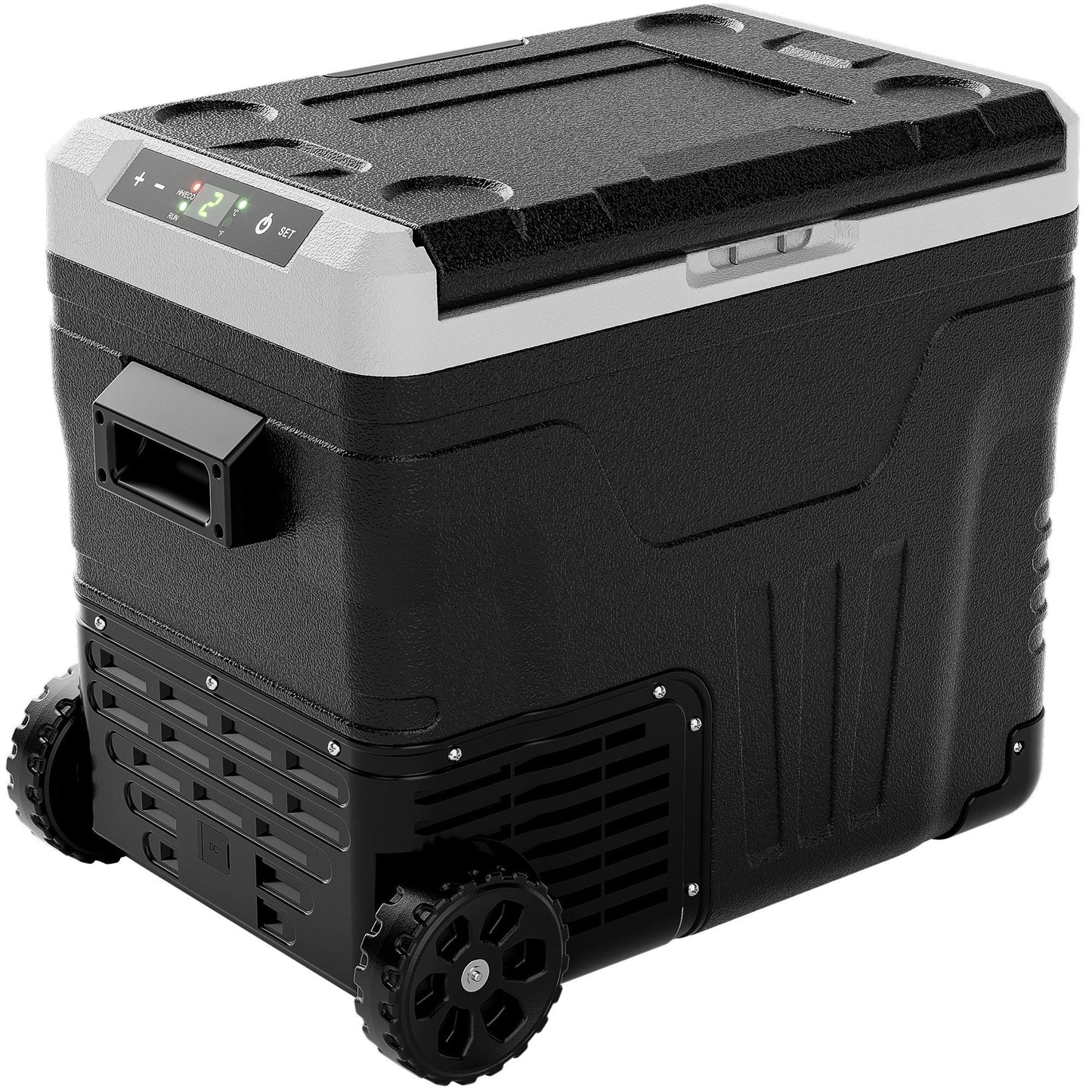 Euhomy 12 Volt Car Refrigerator, 53 Quart, Single Zone, Frost Free, App Control, Black