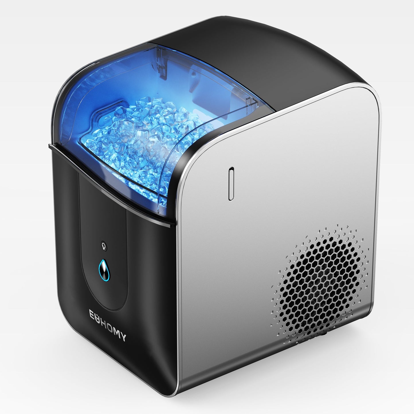 EUHOMY Pearl L1 Pro Portable Nugget Ice Maker Countertop– Smart App Control & Alerts, 33Lbs/24H, 7–10 Mins Fast Ice