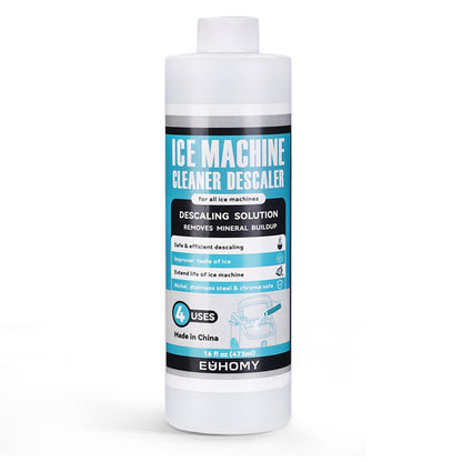 EUHOMY Ice Machine Cleaner Descaler, 16/32 Fl OZ Ice Maker Cleaner (4 Uses Per Bottle), Ideal Universal Descaling Solution for All Brands Ice Maker - Euhomy