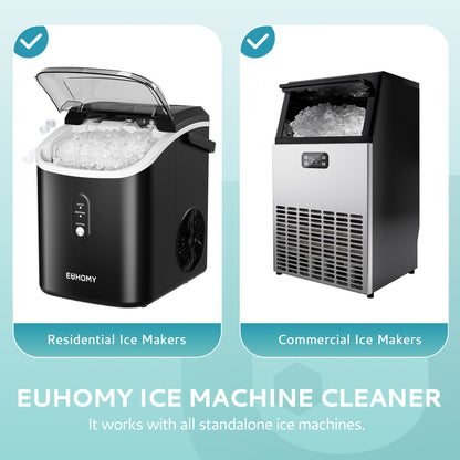 EUHOMY Ice Maker Cleaner - 16/32 Fl OZ, Safe and Odor Free,  Powerful Cleansing, Universal Compatibility for Ice Makers