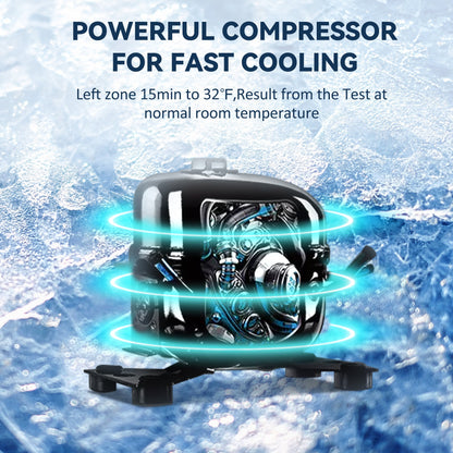 Euhomy 12 Volt Portable Car Refrigerator, 48-59 Quart, Dual Storage, App Control, Frost Free, Gary