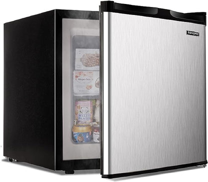 EUHOMY 1.7 Cu.Ft Mini Fridge with Compact Freezer Temperature Control - Euhomy