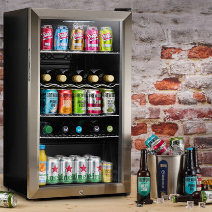 Subcold Super85 Beer Fridge Stainless Steel