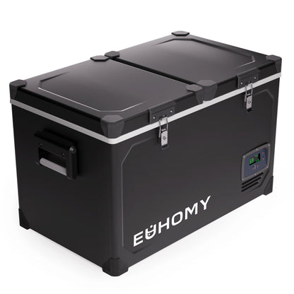 EUHOMY 12 Volt Refrigerator Car Refrigerator 12/24V DC 110-240V AC for Camping, Travel, Truck, Home - Euhomy