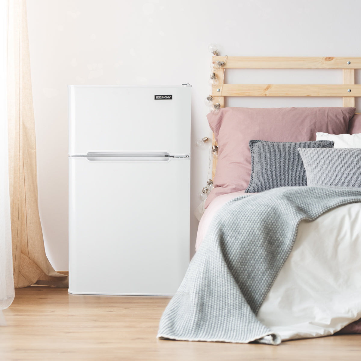 EUHOMY 3.2 Cu.Ft Built in & Free Standing Mini Fridge