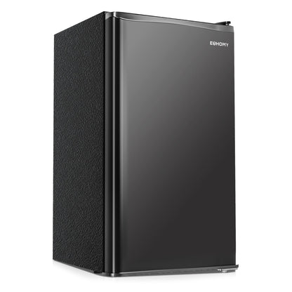 EUHOMY Mini Fridge with Freezer, Single Door Compact Refrigerator - Euhomy