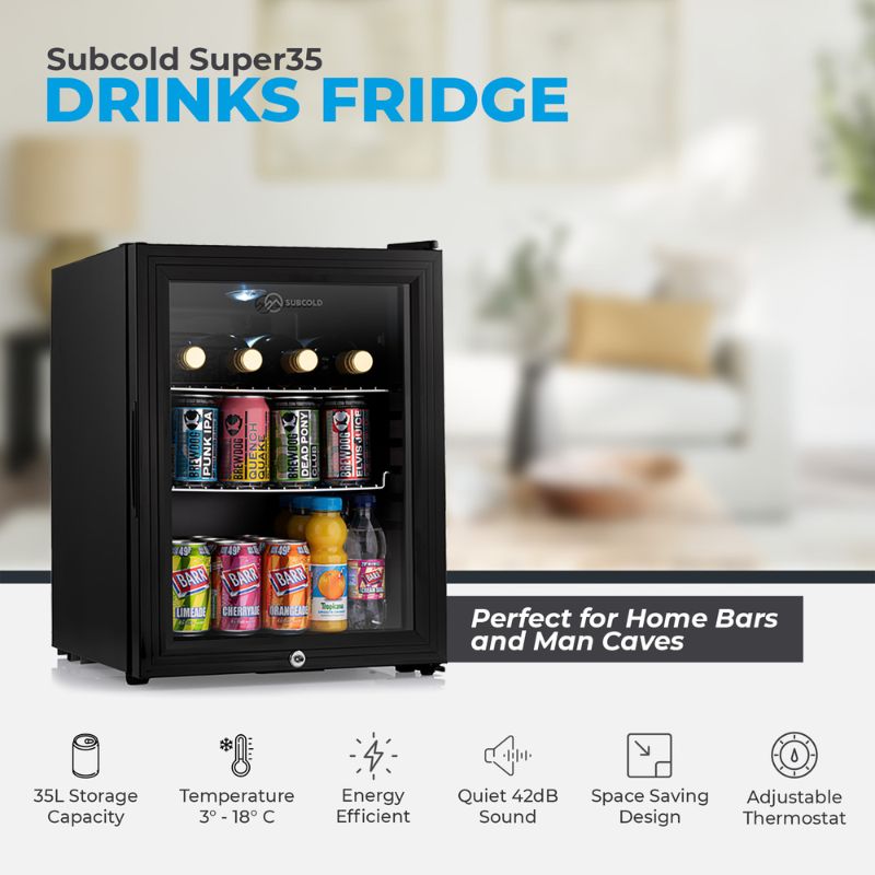 Subcold Super 35 Black Countertop Beer Fridge
